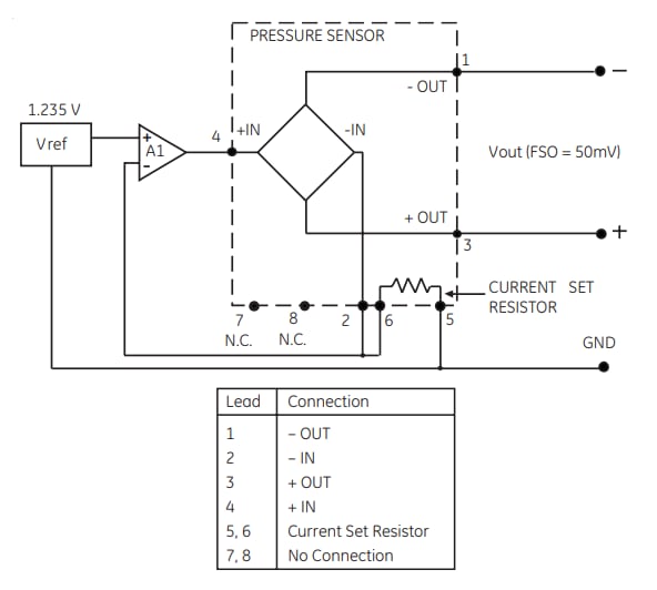 Schematic - Amphenol Advanced Sensors NPC-1220 Pressure Sensors